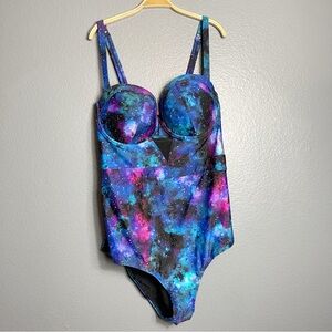 Torrid Vixen Galaxy One Piece Swimsuit Size 5 NWT